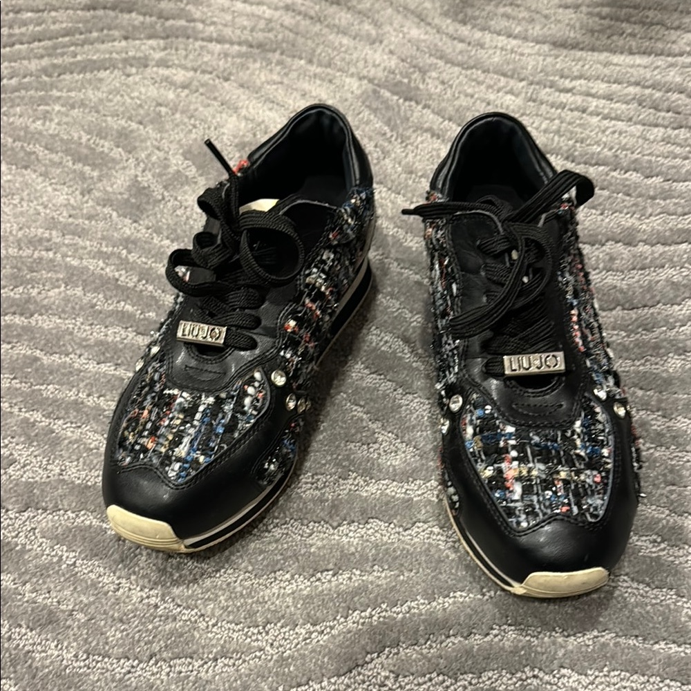 Liu Jo Black and Multicolor Sneakers
